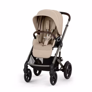 Cybex Talos S Lux & vindskydd + Cot S Lux liggdel + Cloud G i-Size babyskydd + Bas G + Adaptrar Almond Beige