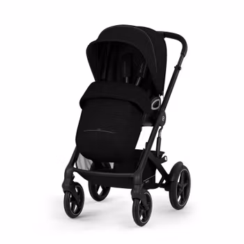 Cybex Talos S Lux & vindskydd + Cot S Lux liggdel + Cloud G i-Size babyskydd & Bas G + Regnskydd x2 & adaptrar
