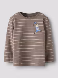 Name It NMMOLLE EMIL LS NREG TOP Walnut Emil i Lönneberga Tröja