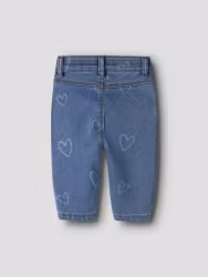 NBFROSE MOM AOP JEANS Medium Blue Demin Jeans