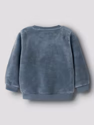 Name It NBMOLIWER LS TEDDY Blue Mirage Tröja