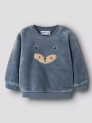 Name It NBMOLIWER LS TEDDY Blue Mirage Tröja