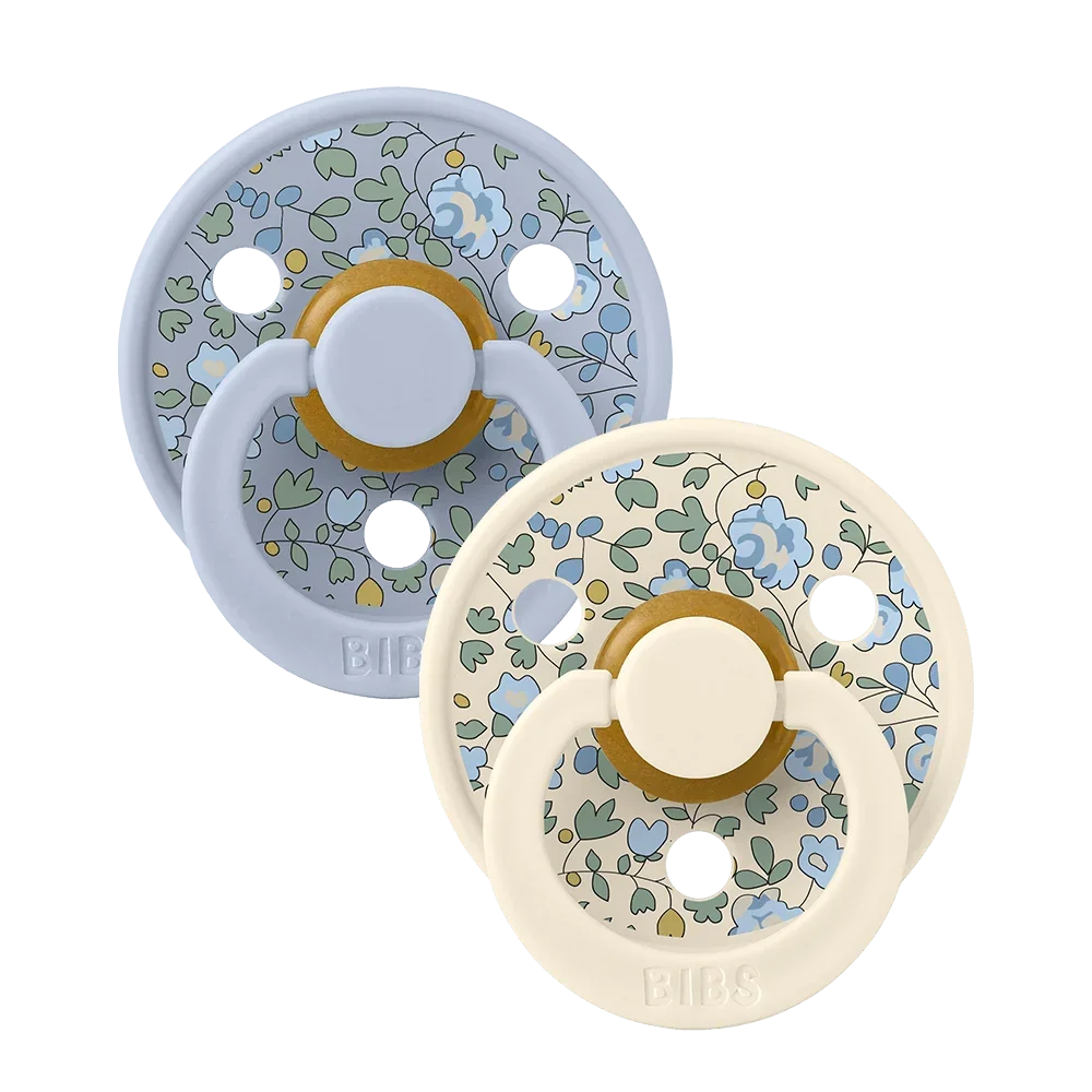 BIBS x LIBERTY Colour Nappar 2-pack Eloise - Dusty Blue Mix