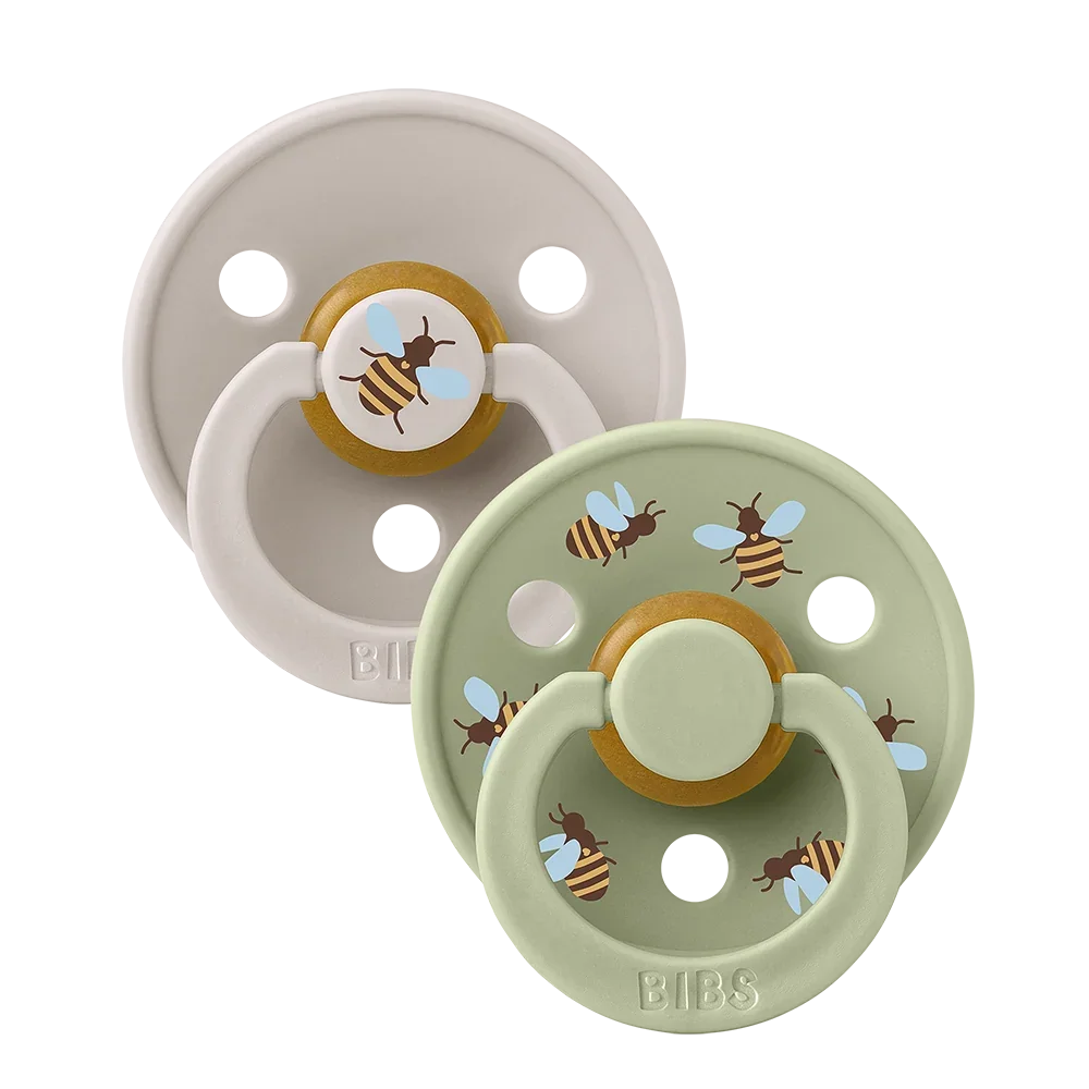 BIBS STUDIO Colour Nappar 2-pack Bumblebee - Mushroom/Sage
