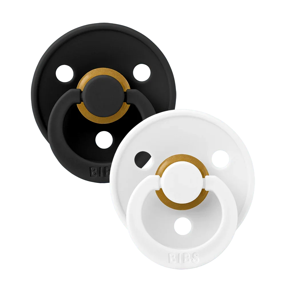 BIBS Colour Nappar 2-pack - Black/White
