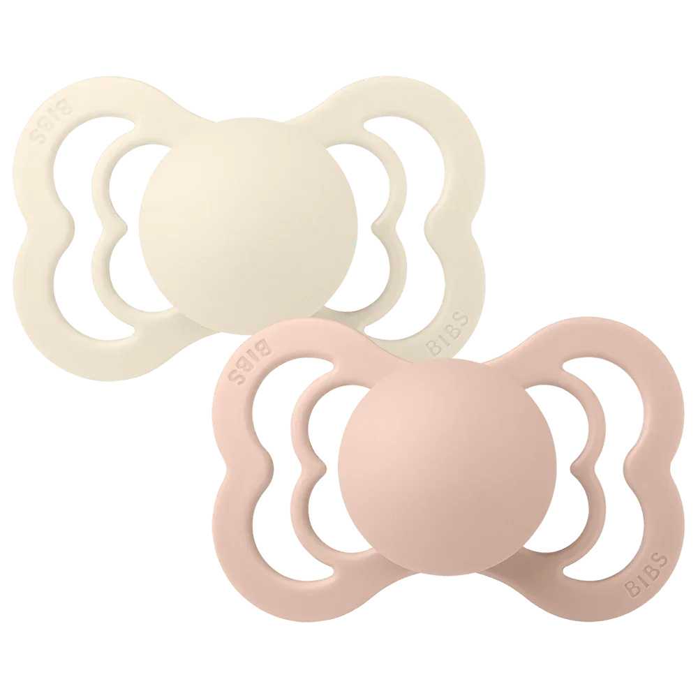 BIBS Supreme Nappar 2-pack - Ivory/Blush