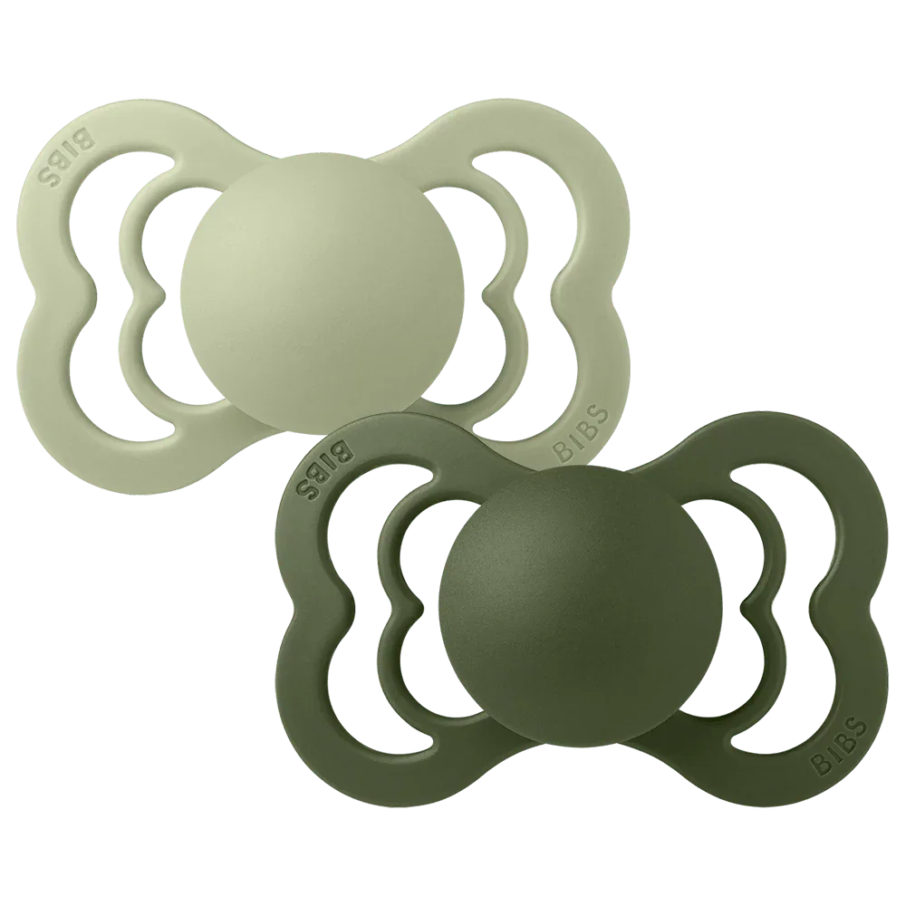 BIBS Supreme Nappar 2-pack - Sage/Hunter Green