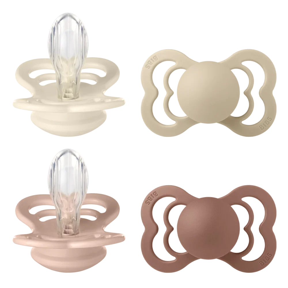BIBS Supreme Nappar 4-pack - Ivory/Vanilla/Blush/Woodchuck