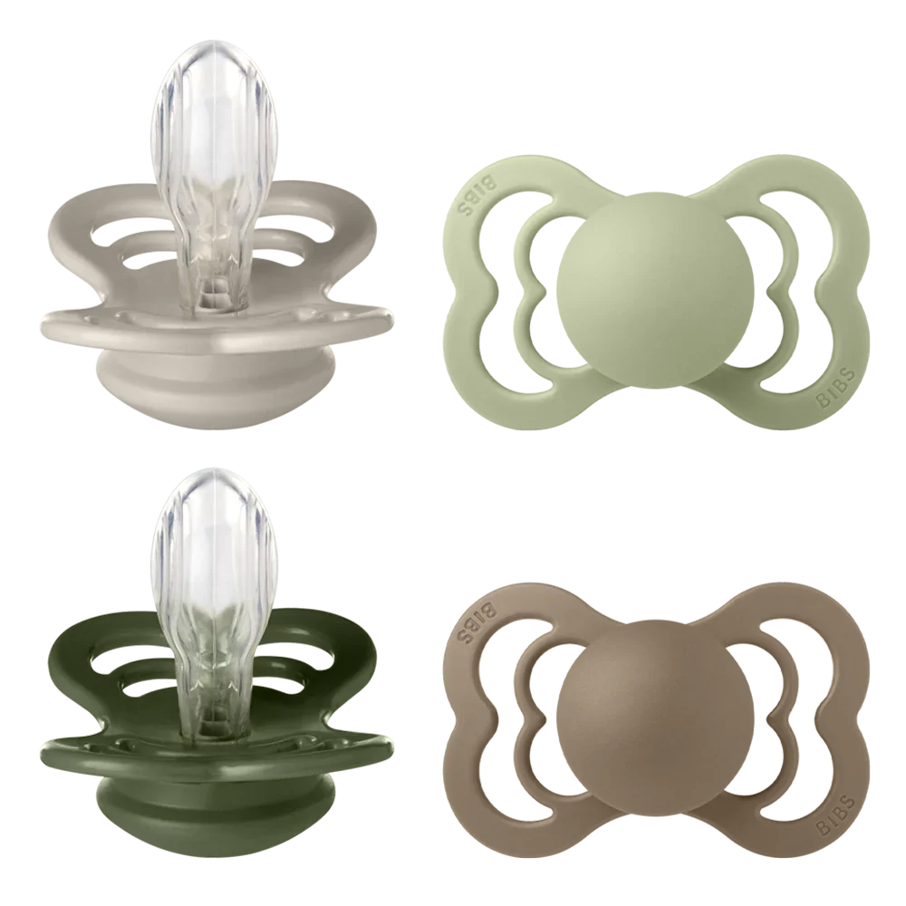 BIBS Supreme Nappar 4-pack - Sand/Sage/Hunter Green/Dark Oak