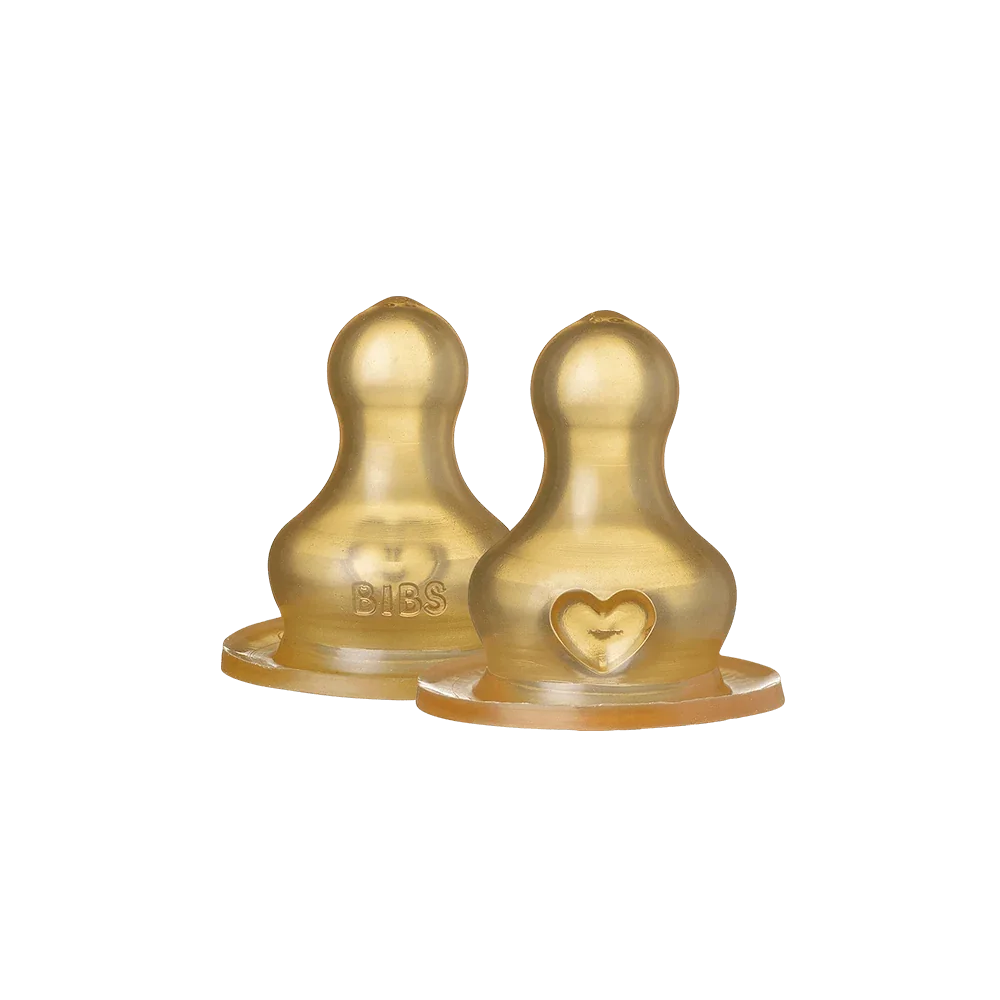 BIBS Flaska Latexnappar 2-pack Slow Flow