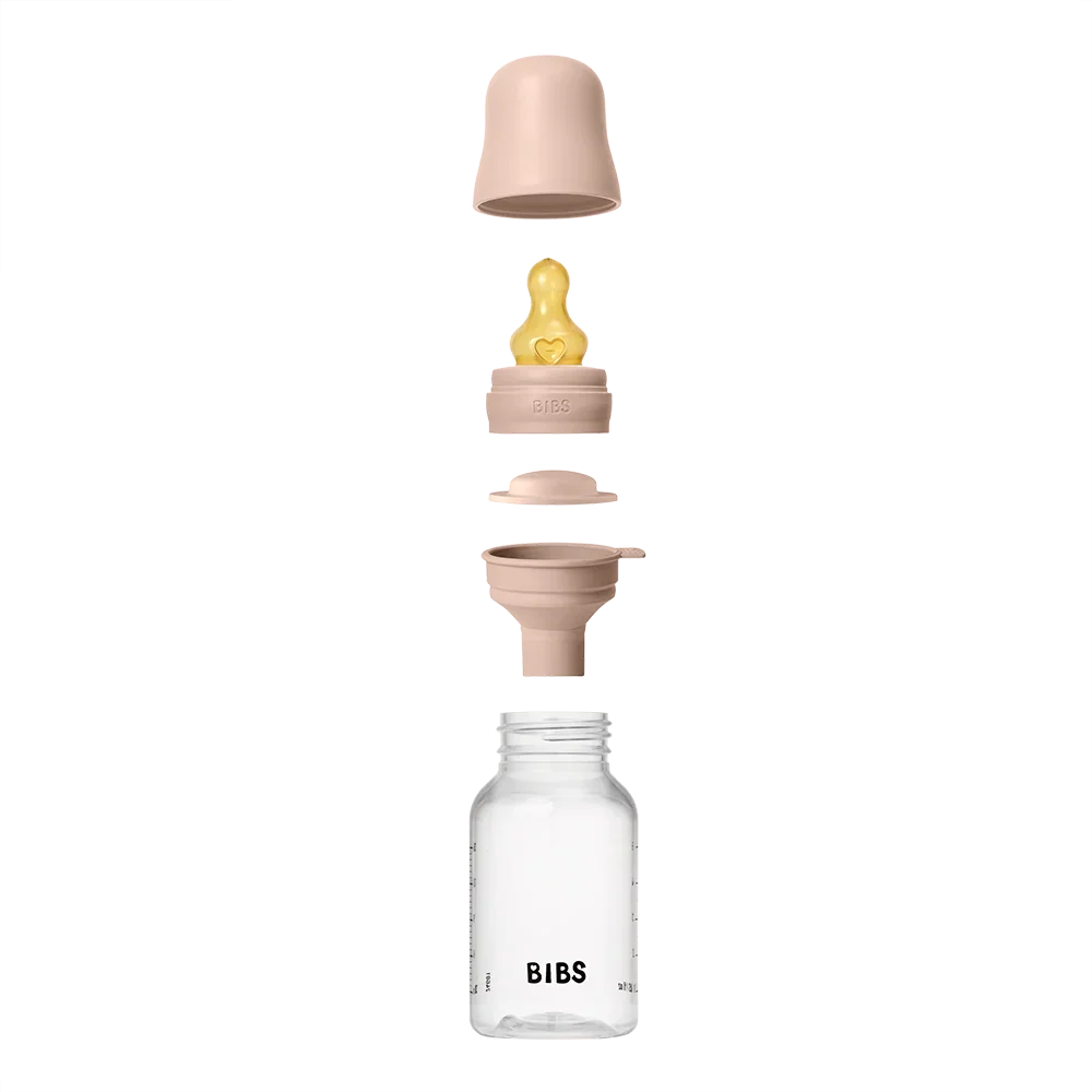 BIBS Baby BPA-Free PP Flaskset Nappflaska 150 ml Latex - Blush