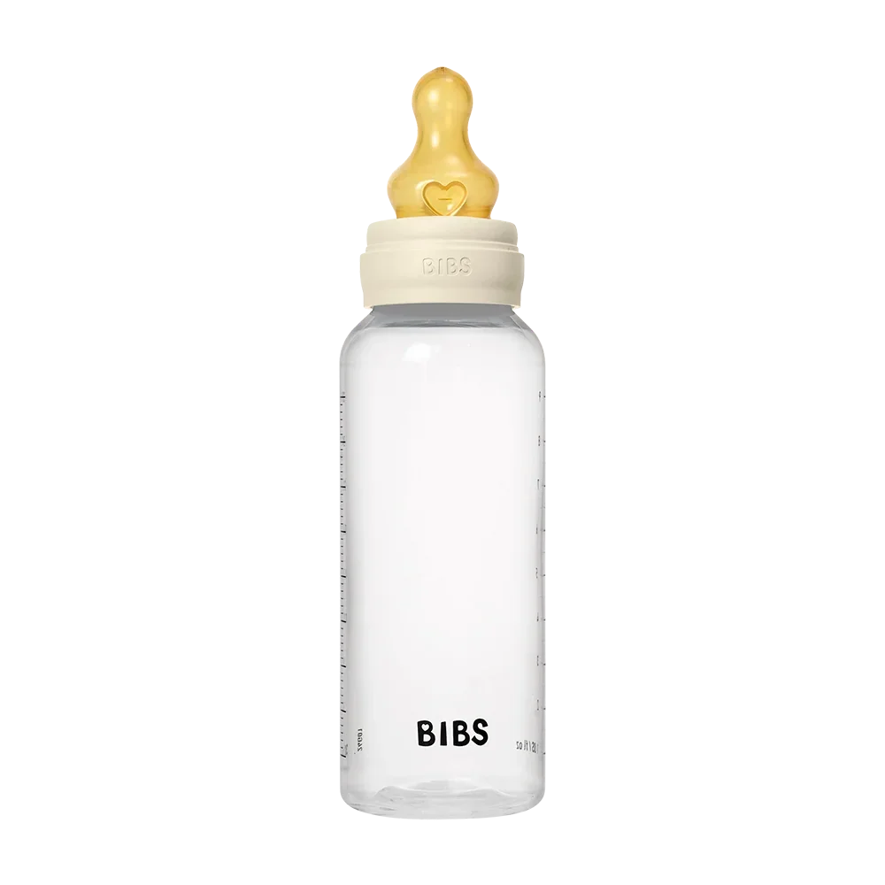 BIBS Baby BPA-Free PP Flaskset Nappflaska 270 ml Latex - Ivory