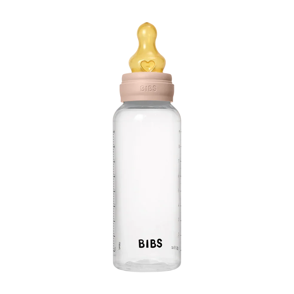 BIBS Baby BPA-Free PP Flaskset Nappflaska 270 ml Latex - Blush