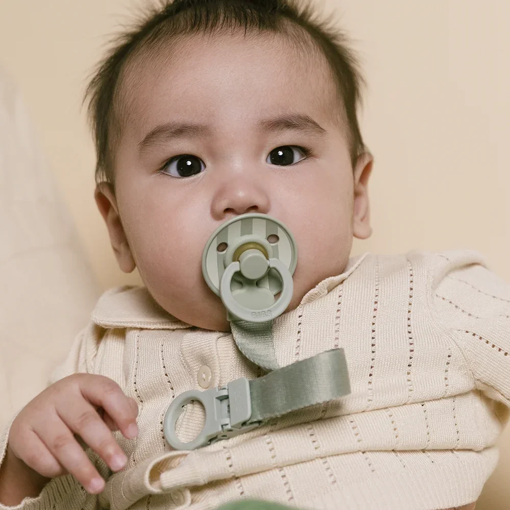 BIBS Colour Napp & Napphållare Loop Presentset - Sage