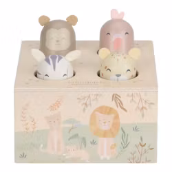 Little Dutch - Safari Friends Wooden Pop-up