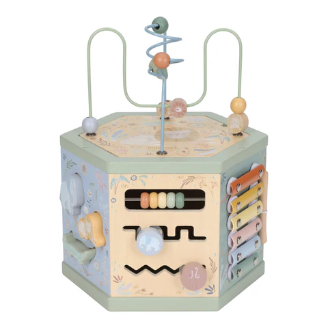 Little Dutch - Safari Friends Wooden Activity Cube Akivitetskub