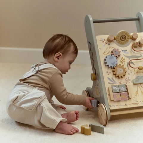 Little Dutch - Safari Friends Activity Walker Aktivitets Lära-gå-vagn