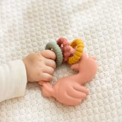 Little Dutch - Safari Friends Teething ring Flamingo Bitring