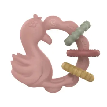 Little Dutch - Safari Friends Teething ring Flamingo Bitring