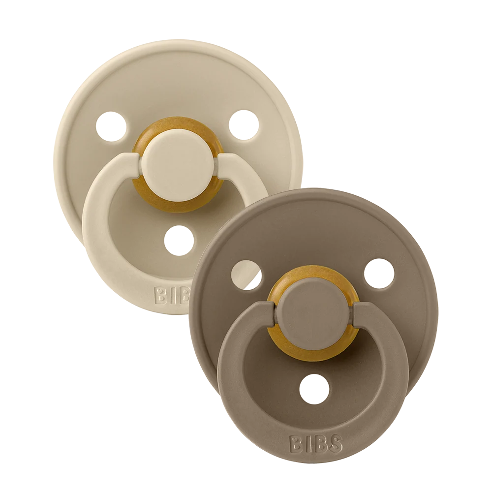 BIBS Colour Nappar 2-pack - Vanilla/Dark Oak