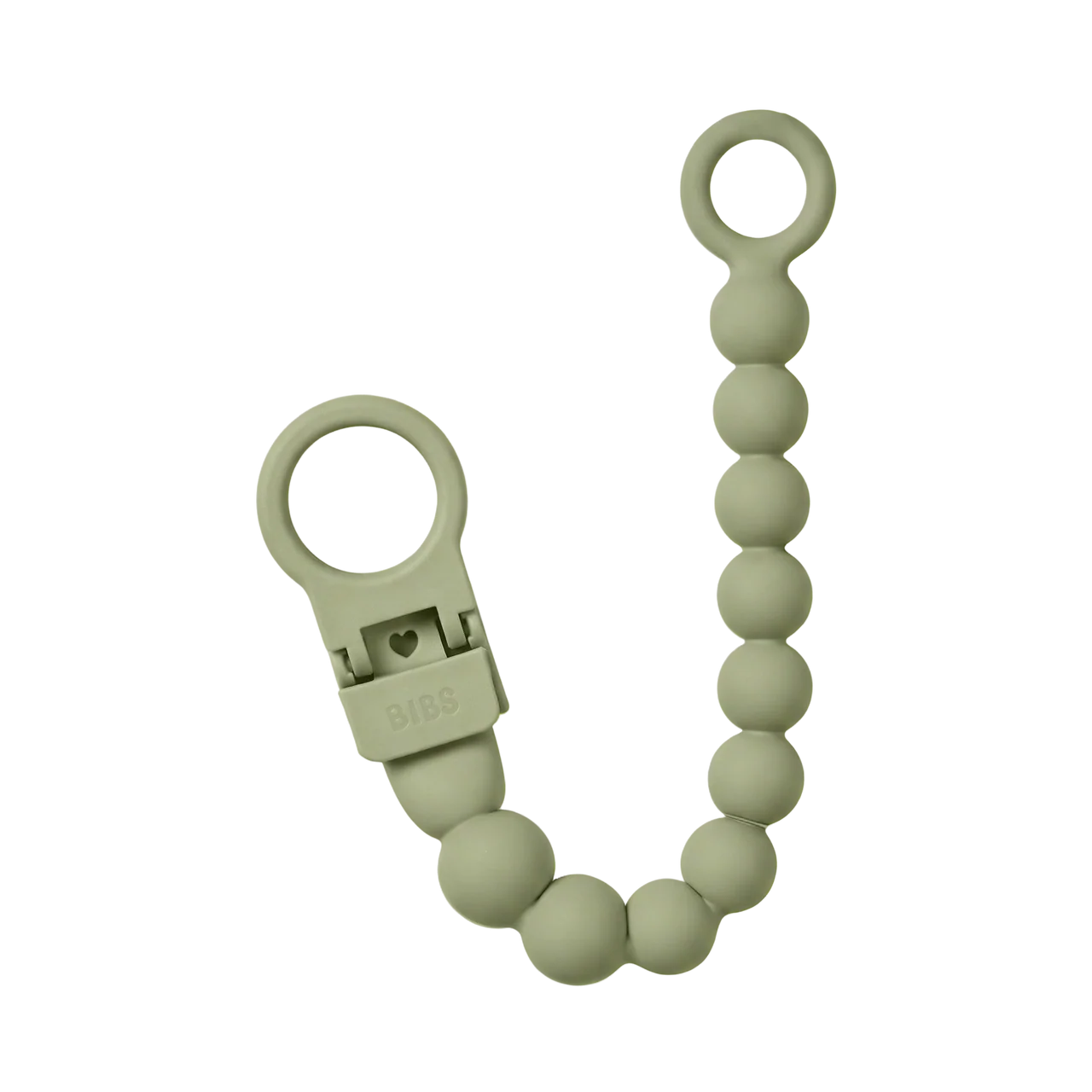 BIBS Pacifier Clip Beaded - Sage