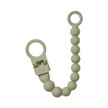 BIBS Pacifier Clip Beaded - Sage