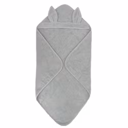 Summerville Badcape Rabbit GOTS - Silvergrå
