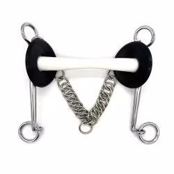 AJR Rubber Long Shank Rubber Pelham