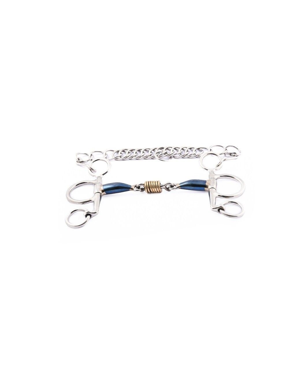 JumpIn Baby Pelham "Blue Steel" tredelat med kopparringar, 16mm tjockt 45mm skänkel