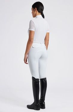 CT S/S Perforerad Jacquard Jersey tävlingströja med dragkedja