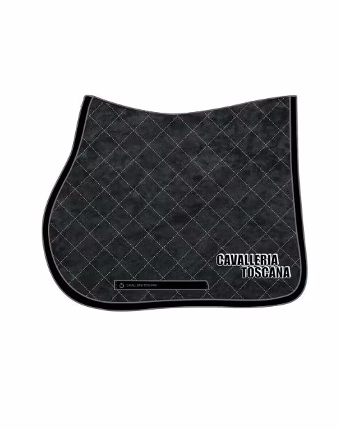 CT Comic Book Diamond Quilted Velvet Jumping Sadel Pad