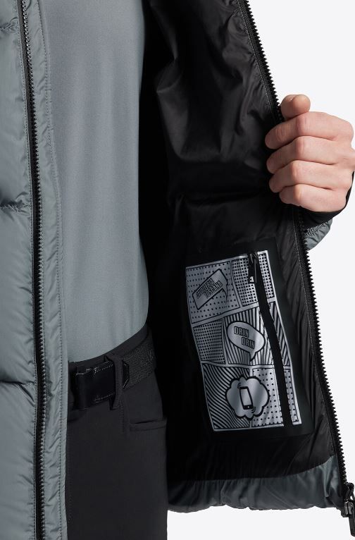CT Hooded Down Vadderad Nylon Parka Unisex