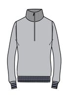 RG Wool Blend Half Zip Sweater
