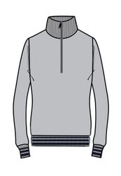 RG Wool Blend Half Zip Sweater