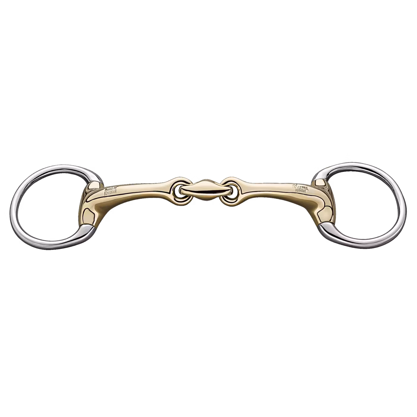 Dynamic RS Eggbutt bradoon 14 mm double jointed - Sensogan