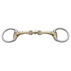 Dynamic RS Eggbutt bradoon 14 mm double jointed - Sensogan