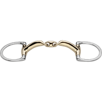 novocontact Eggbutt bit with D-shaped rings 14 mm double jointed - Sensogan