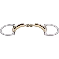 novocontact Eggbutt bit with D-shaped rings 14 mm double jointed - Sensogan