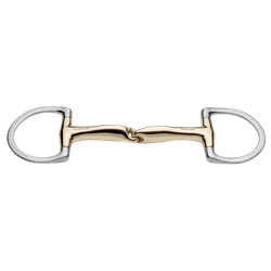 novocontact Eggbutt bit with D-shaped rings 16 mm single jointed - Sensogan