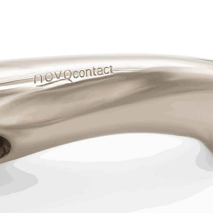 novocontact Eggbutt bit with D-shaped rings 16 mm double jointed - Sensogan
