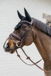 Dyon Flätad Flash Nosgrim-träns med tillbakadragning D