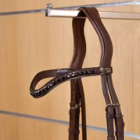 Dyon Svart Swarovski V-formad pannband N
