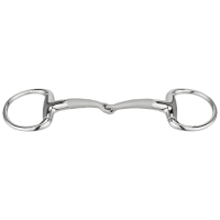 SATINOX Eggbutt bradoon 14 mm single jointed - Stainless steel
