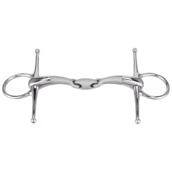 SATINOX Full Cheek bit 14 mm double jointed - Stainless steel