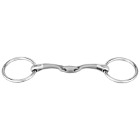 SATINOX bradoon 12 mm double jointed - Stainless steel