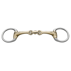 Dynamic RS Eggbutt bradoon 14 mm double jointed - Sensogan