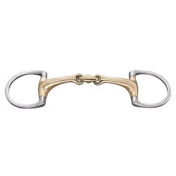 Dynamic RS Eggbutt bit with D-shaped rings 16 mm double jointed
