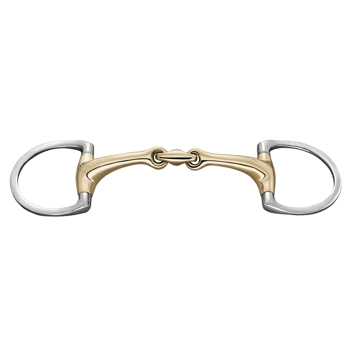 Dynamic RS Eggbutt bit with D-shaped rings 14 mm double jointed