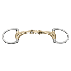 Dynamic RS Eggbutt bit with D-shaped rings 14 mm double jointed