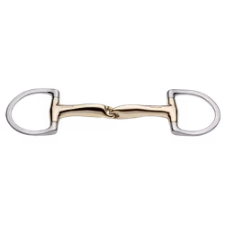 novocontact Eggbutt bit with D-shaped rings 14 mm single jointed - Sensogan